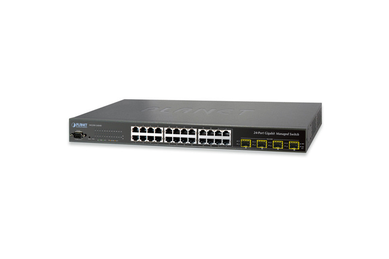 ASSMANN Electronic WGSW-24040 Управляемый L2/L4 Gigabit Ethernet (10/100/1000) Черный сетевой коммутатор