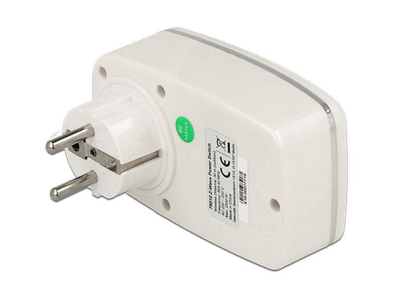 DeLOCK 78010 Type F (Schuko) Type F (Schuko) White power plug adapter