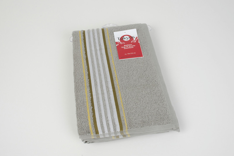 Jules Clarysse UJ-4951W Bath towel 130 x 70cm Cotton Taupe 1pc(s)