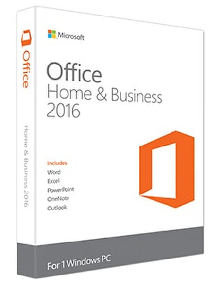 Microsoft Office Home & Business 2016 Voll 1Benutzer Englisch