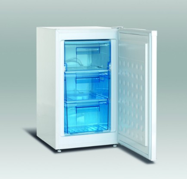 ScanDomestic SFS 108 A+ Freestanding Upright 66L A+ White freezer