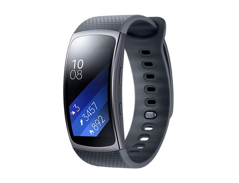 Samsung Gear Fit2 Wristband activity tracker 1.5Zoll SAMOLED Kabellos IP68 Schwarz