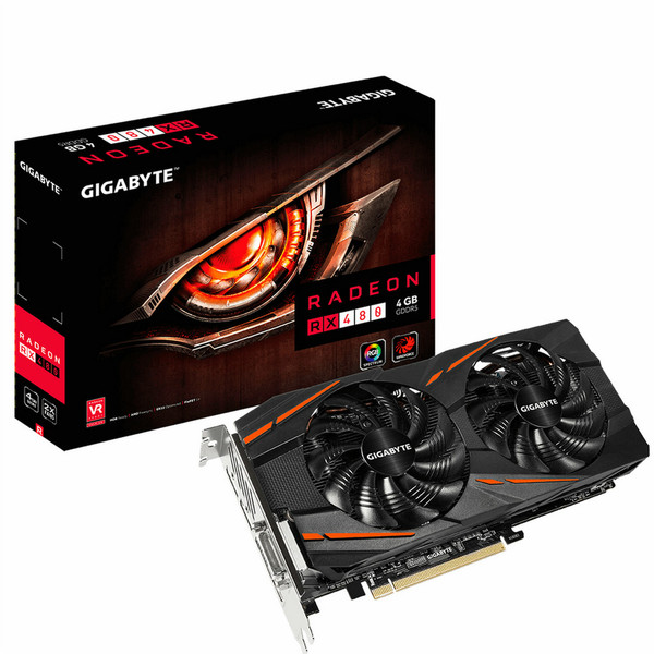 Gigabyte Radeon RX 480 WINDFORCE 4G Radeon RX 480 4ГБ GDDR5