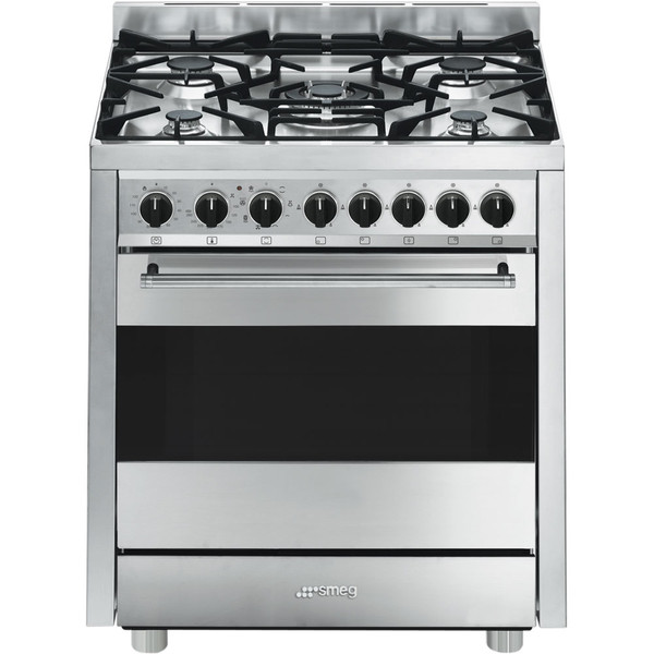 Smeg B7GMXI9 Freestanding Gas hob A Stainless steel cooker