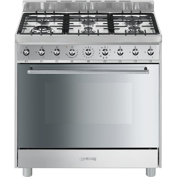 Smeg C9GMXI9 Freestanding Gas hob A Stainless steel cooker