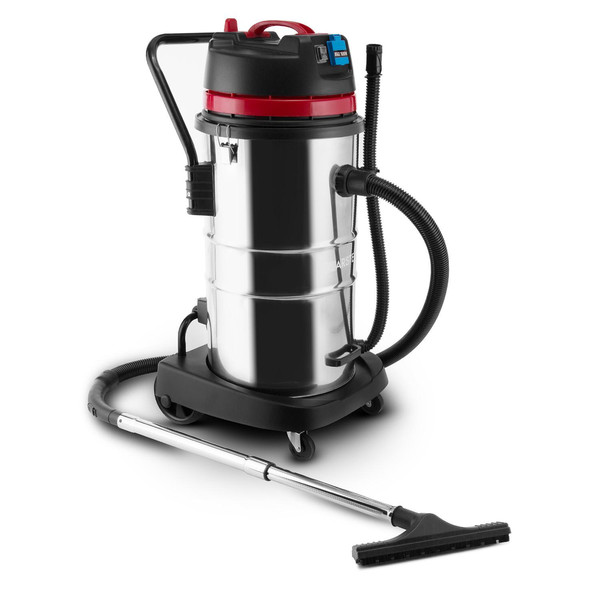 Klarstein 10029117 Drum vacuum 60L 3600W Black,Red,Stainless steel vacuum