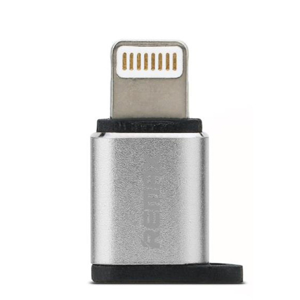 Remax RA-USB2 Micro USB Lightning Cеребряный кабельный разъем/переходник