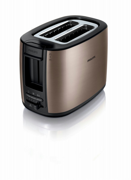 Philips HD2628/79 2slice(s) 950W Black,Copper toaster