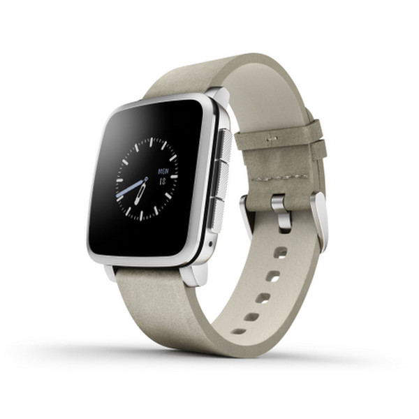 Pebble Time Steel 62.3g Silver smartwatch