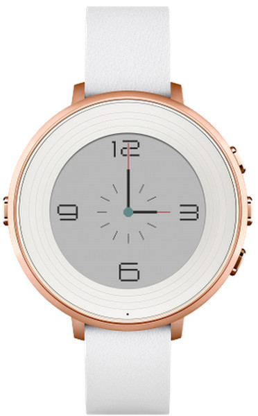 Pebble Time Round 28g Weiß Smartwatch