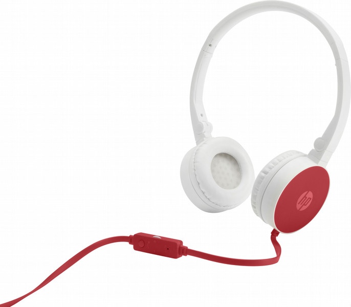 HP 2800 Stereo-Kopfhörer, rot