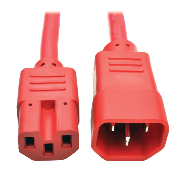 Tripp Lite P005-006-AGN 0.9м Разъем C14 Разъем C15 Красный кабель питания