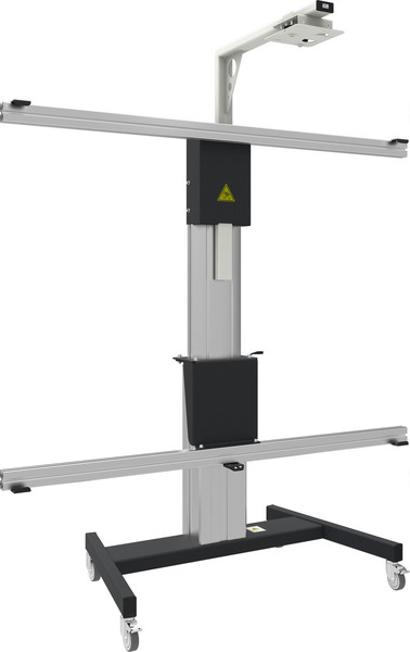 SmartMetals 152.2000-101 Projector Multimedia stand Алюминиевый, Черный multimedia cart/stand
