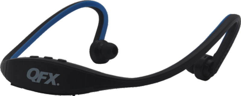 QFX H-72BT Ear-hook,Neck-band Binaural Black,Blue