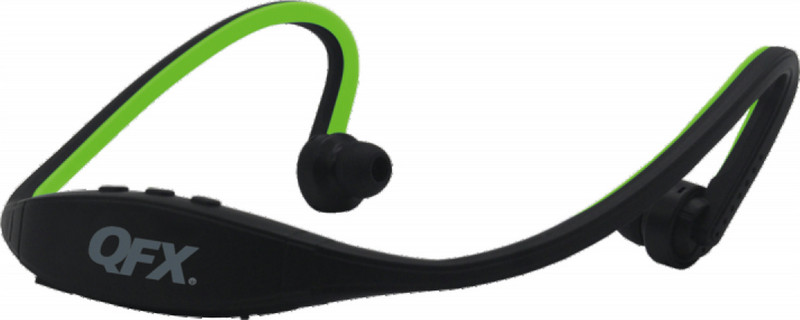 QFX H-72BT Ear-hook,Neck-band Binaural Black,Green