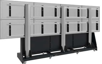 SmartMetals 172.2042 60Zoll Tragbar Schwarz, Grau Flachbildschirm-Bodenhalter