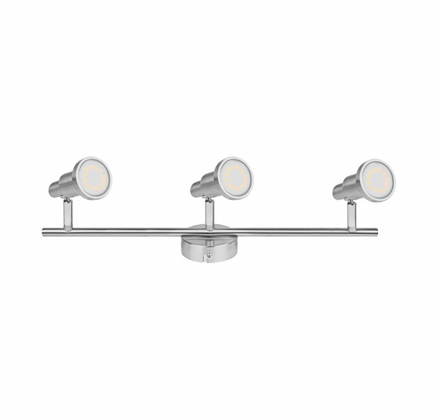 Osram 4052899393783 Для помещений Rail lighting spot GU10 9Вт Серый, Нержавеющая сталь точечное освещение