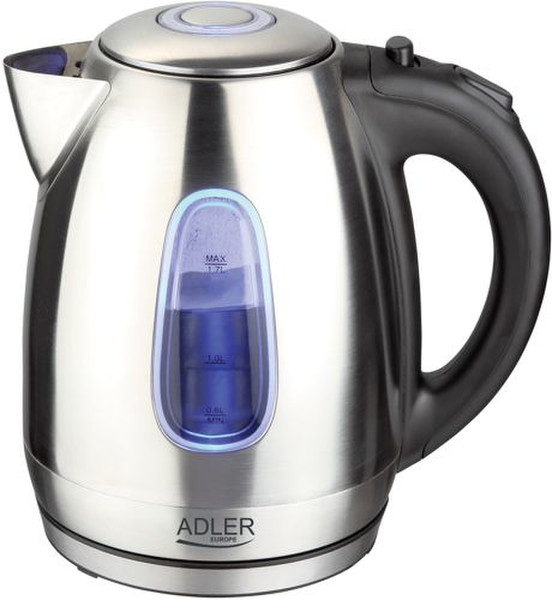 Adler AD1223 1.7L 2000W Black,Stainless steel electrical kettle