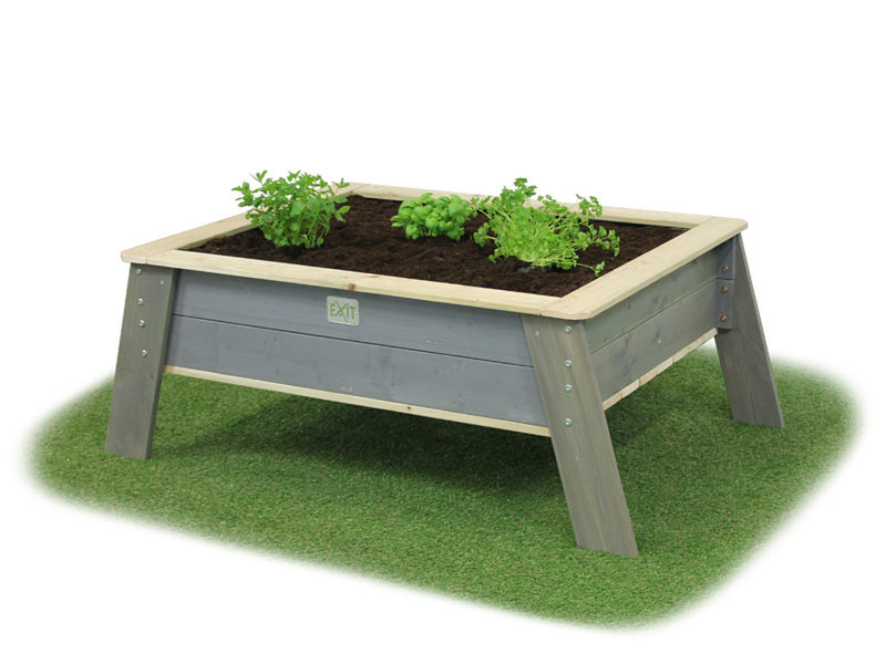 EXIT Aksent Kids Planter Table XL Вне помещения Table planter Отдельностоящий Деревянный Серый, Деревянный