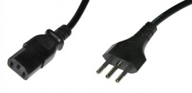 Link Accessori 00709 5м Power plug type L C13 coupler Черный кабель питания