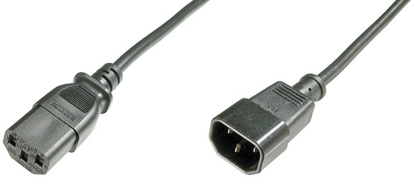 Link Accessori 8215 3м C14 coupler C13 coupler Черный кабель питания