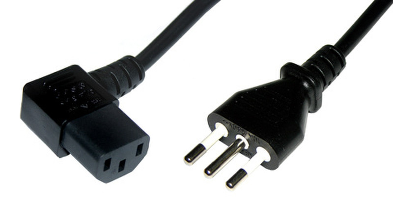 Link Accessori LP130 1.8m Power plug type L C13 coupler Black power cable