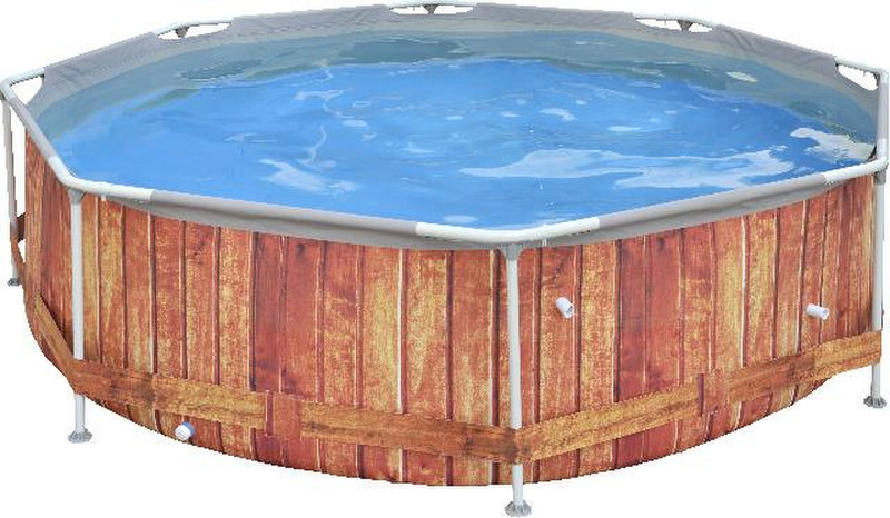 JILONG AQ017452ND Framed pool Rund 4383l Braun, Grau Aufstellpool