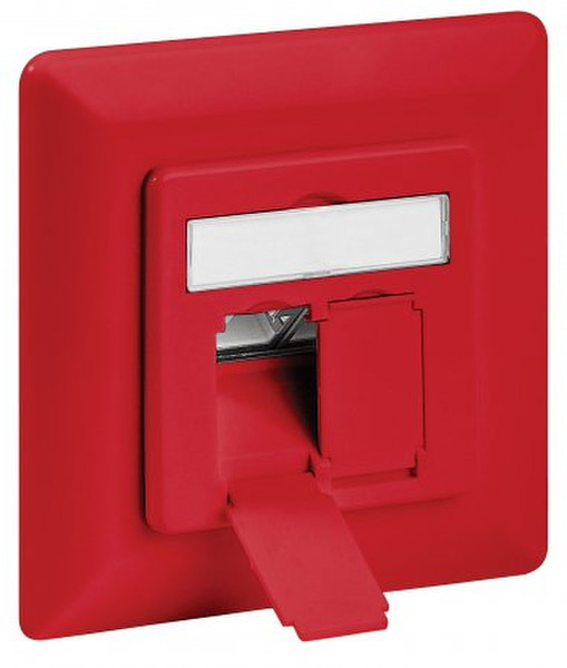 Intellinet CAT6A WALL PLATE 2 x RJ-45 Red socket-outlet