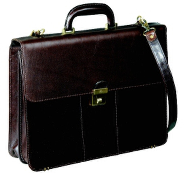 Rillstab Case Miami brown Leather Brown briefcase