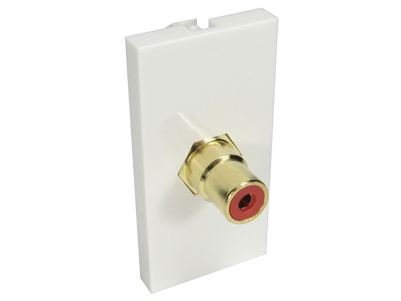 Cables Direct AV-MOD1RCARD RCA White socket-outlet