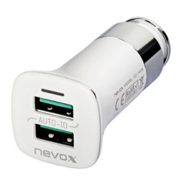 nevox CC-1404 Auto White mobile device charger