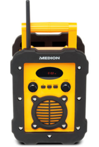 Medion Life E66285 Портативный Аналоговый Черный, Желтый радиоприемник