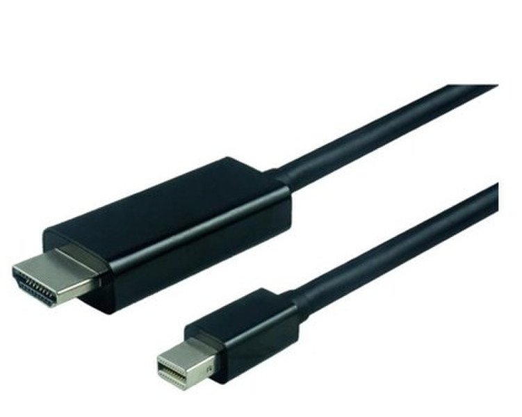 Nilox NX090209105 1м Mini DisplayPort HDMI Черный адаптер для видео кабеля