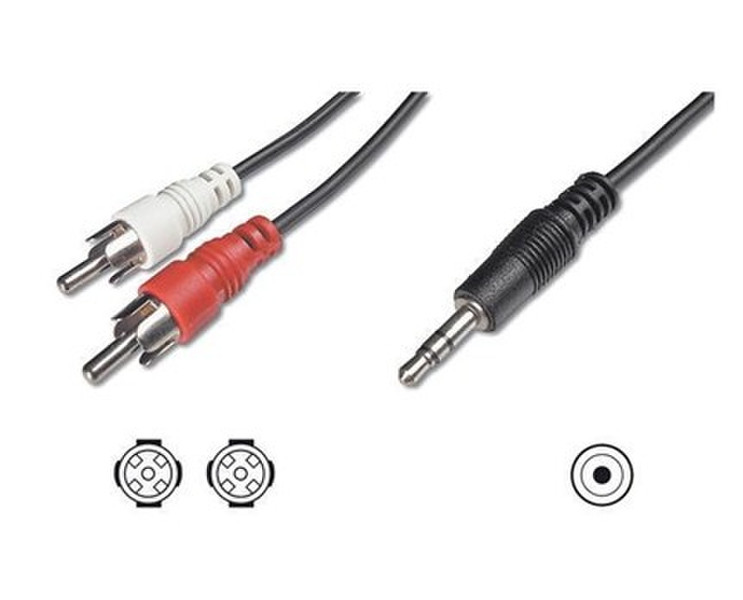 Nilox NX090703101 1.5m 3.5mm 2 x RCA + 3.5mm Audio-Kabel