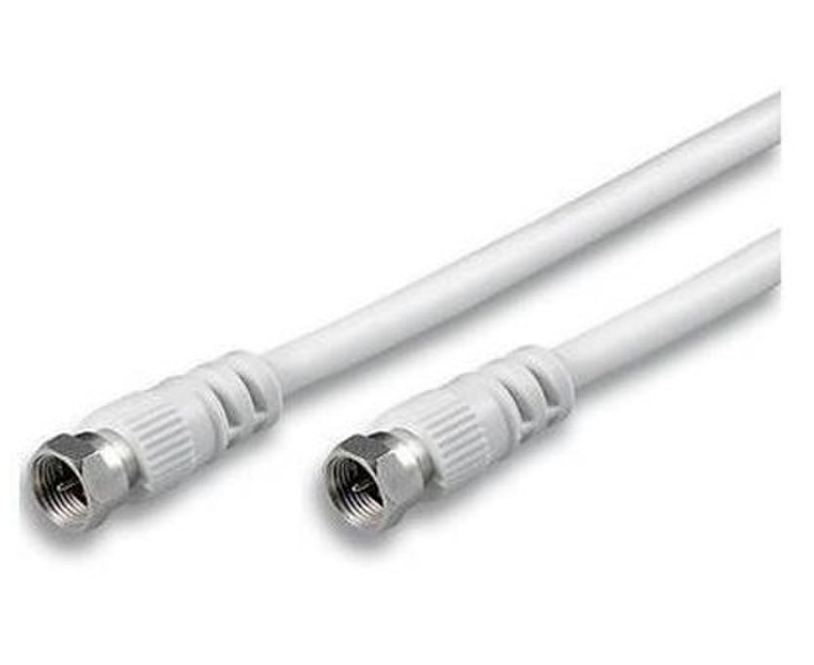 Nilox NX090701103 2m IEC 169-2 IEC 169-2 White coaxial cable