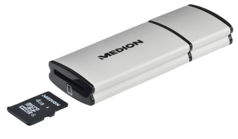 Medion 50040618A1 16ГБ USB 2.0 Type-A Черный, Серый USB флеш накопитель