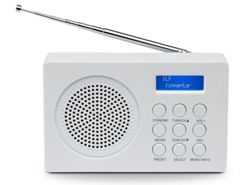 Medion E66320 Портативный Analog & digital Белый радиоприемник