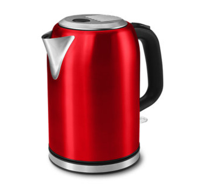 Medion MD 16231 1.7L 2200W Red,Stainless steel