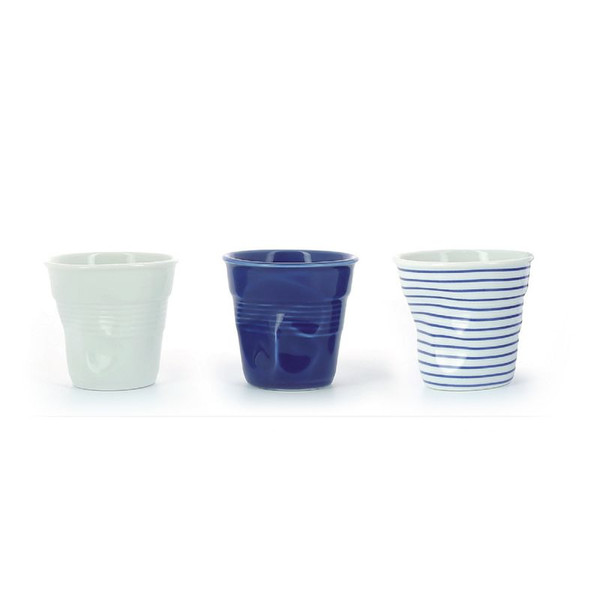 Revol Crumple Blue,White Espresso 3pc(s)