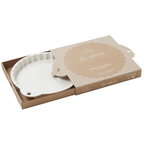 Revol Les Naturels 300mm White Porcelain pie dish