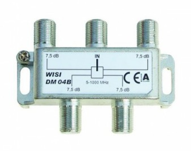 Wisi DM 04 B Cable splitter Silber, Weiß