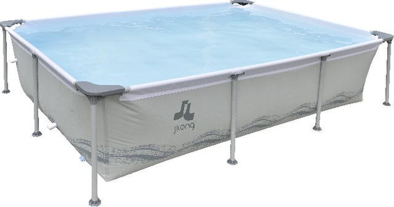 JILONG AQ017444NDV01 Framed pool Rectangular 2612L Grey above ground pool
