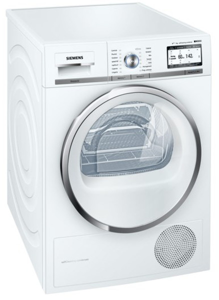 Siemens WT48Y7W9II Freistehend Frontlader 9kg A+++ Weiß Wäschetrockner