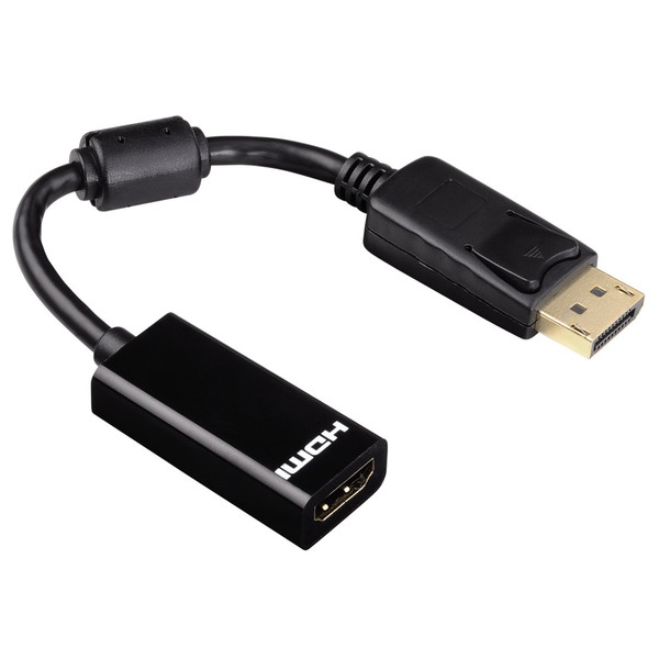 Hama 00053766 DisplayPort HDMI Черный кабельный разъем/переходник