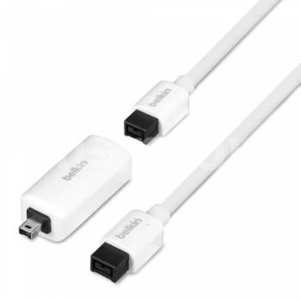 Belkin F3N421DS2M-APL 2m 9-p 9-p White firewire cable