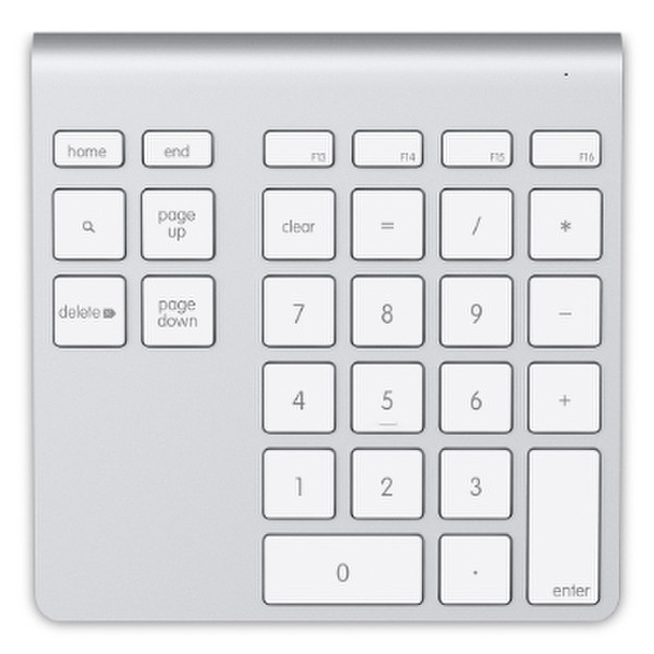 Belkin F8T068VF Notebook/PC Bluetooth Aluminium numeric keypad