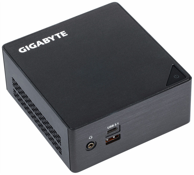 Gigabyte GB-BKi3HA-7100 (rev. 1.0) 2.4GHz i3-7100U 0,6L Größe PC Schwarz