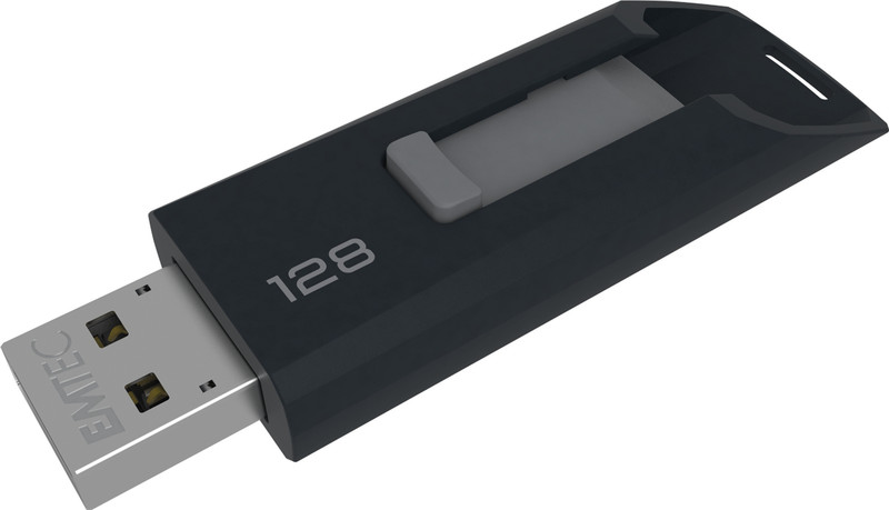 Emtec C450 Slide 128ГБ USB 2.0 Type-A Черный USB флеш накопитель