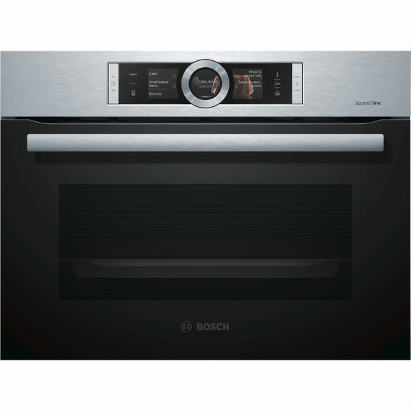 Bosch Serie 8 CSG856NS1 Electric oven 47l A+ Schwarz, Edelstahl Backofen