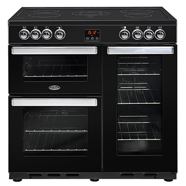 Belling Cookcentre 90E Freestanding Ceramic hob A Black